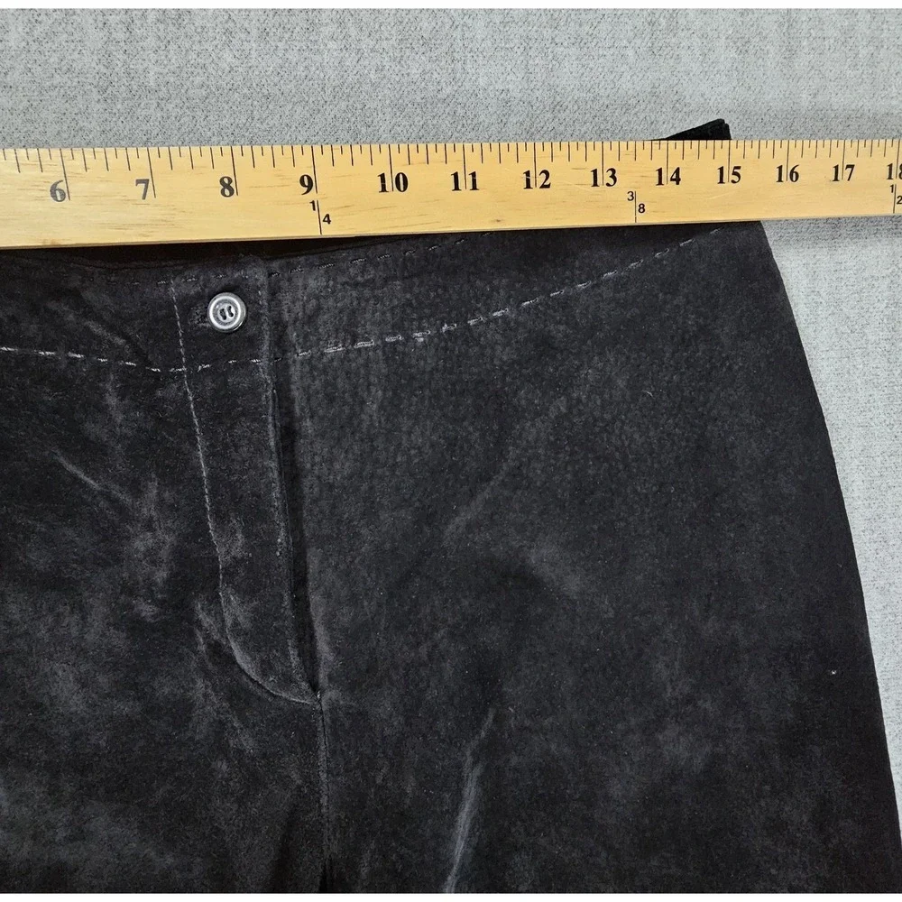 Provence D'amore Women's Black Suede Leather Capri Sz 8‎